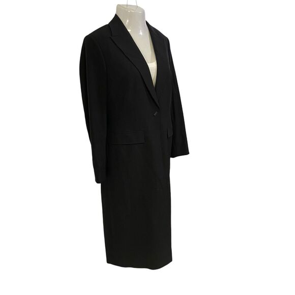 Classiques Entier Blazer Womens 10 Black Longline Jacket Minimalist Office Work - Picture 12 of 14